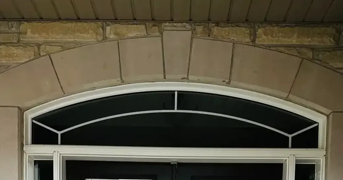 Sliding patio door on a home in Vaughan, Ontario