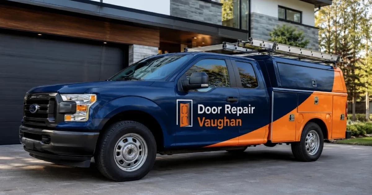 Commercial storefront entrance in Vaughan, Ontario
